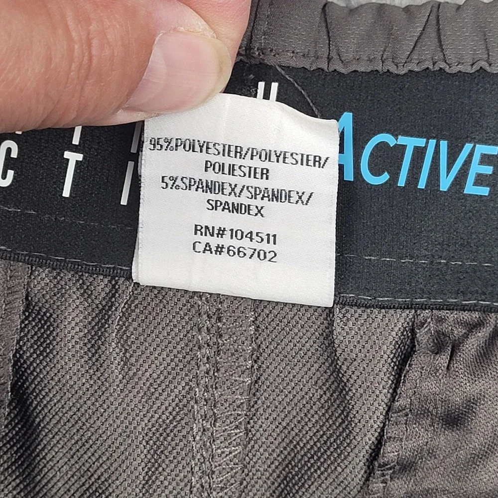 Vector Active Flex Waist Pants Mens‎ XXL Gray Drawstring Athletic Casual